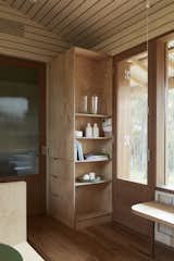 The home’s highly insulating building envelope and mechanically operated ventilation system "can reduce the need for heating and cooling by 90 percent," Steele says of the design’s energy efficiency. The joinery and appliances—both customizable during the design phase—are installed during construction, helping to ensure that the 269 square feet doesn’t feel cramped.